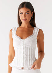 Clearwater Mist Top - White