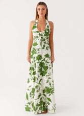 Ember Valley Maxi Dress - Verdant Bloom