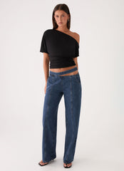 Hugh Denim Jeans - Dark Indigo