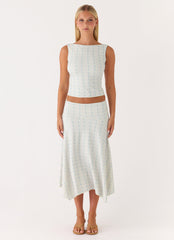 Katta Midi Skirt - Vintage Stripe