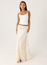 Marzia Maxi Skirt - Ivory