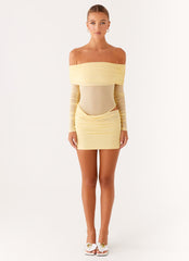 No Doubt Mini Dress - Yellow