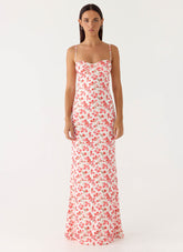 Vamonos Maxi Dress - Porcelain Rose