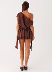 Ettie Mini Dress - Chocolate