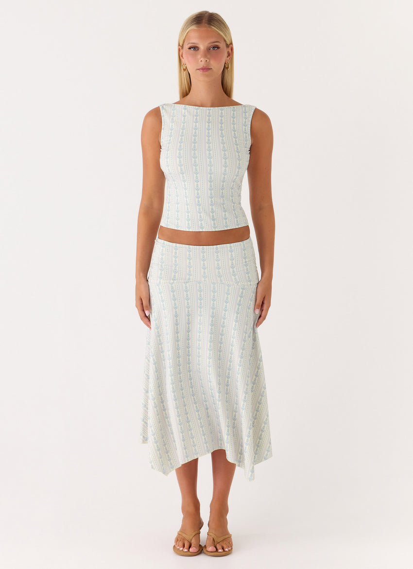Katta Midi Skirt - Vintage Stripe