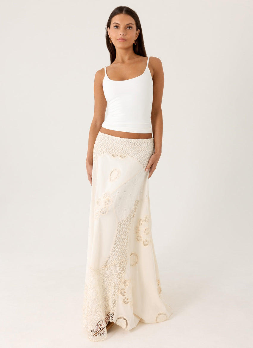 Marzia Maxi Skirt - Ivory
