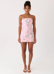 Solaire Low Rise Mini Skirt - Pink