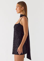 Vision Sequin Mini Dress - Black